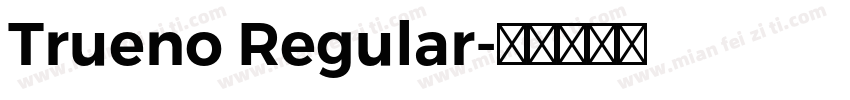 Trueno Regular字体转换